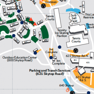 Snippet of South Campus Map
